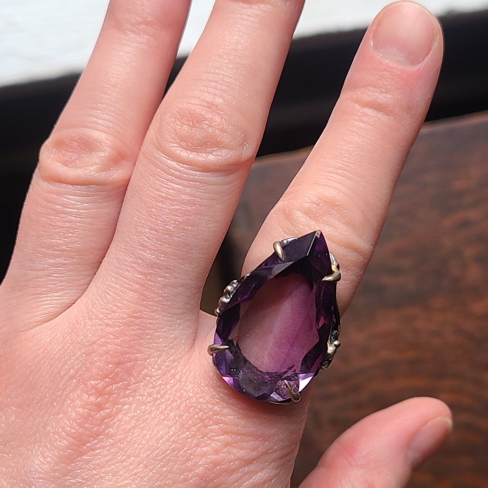 Bloodmilk Amethyst Lethe Ring 7.25